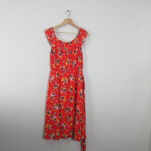 Anthropologie Floral Midi Dress 47 of 52 Conversations Women 4 Red Ruffle 301